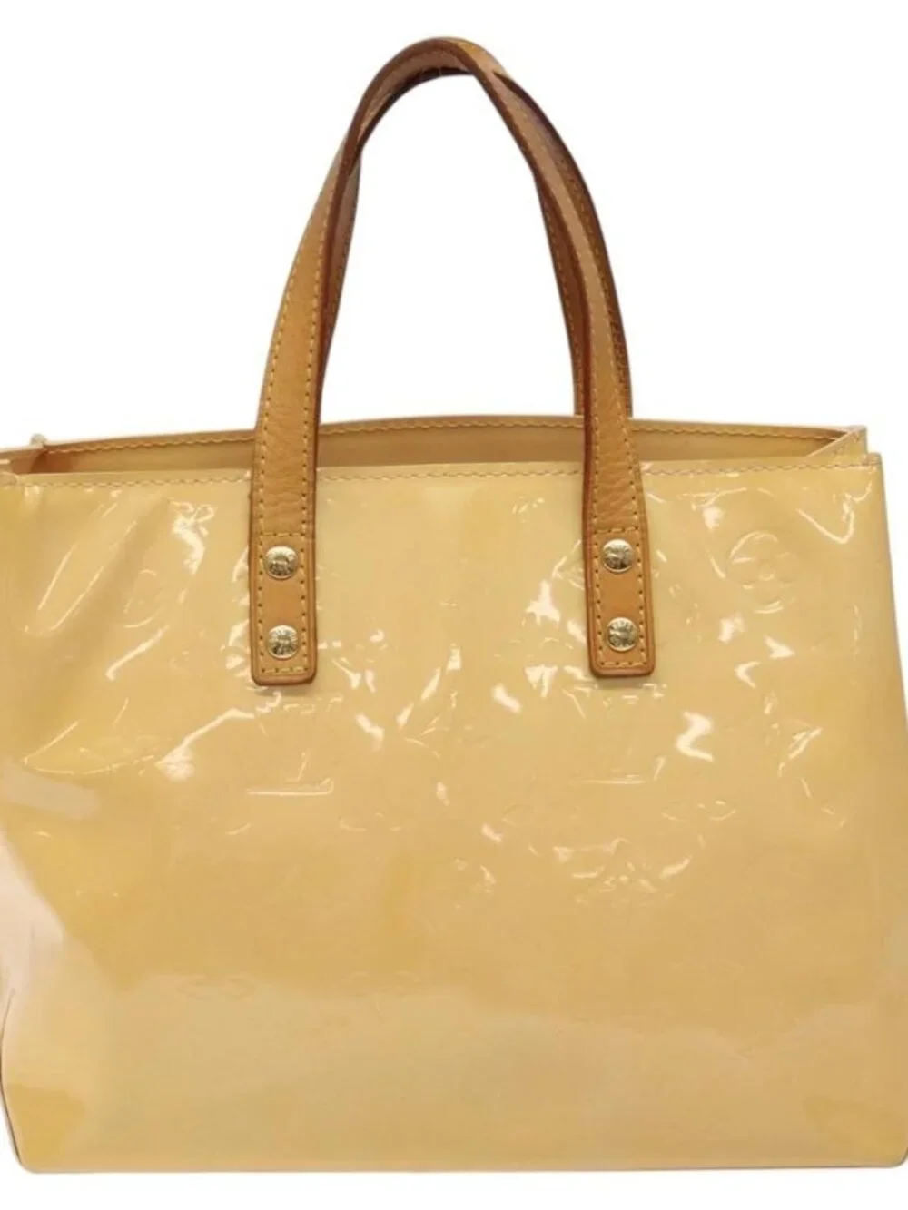 LOUIS VUITTON Monogram Vernis Reade PM Bag Marshmallow Pink M91306 Auth 116202 - Picture 3 of 16